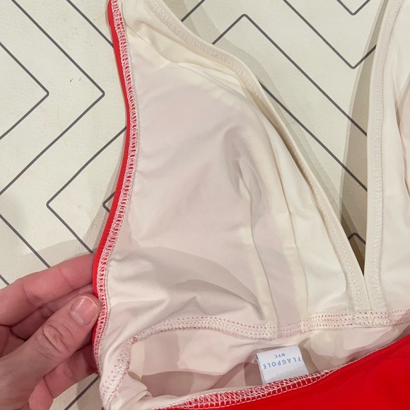 Flagpole NYC Jade Strawberry Retro One Piece Swimsuit - Picture 9 of 14